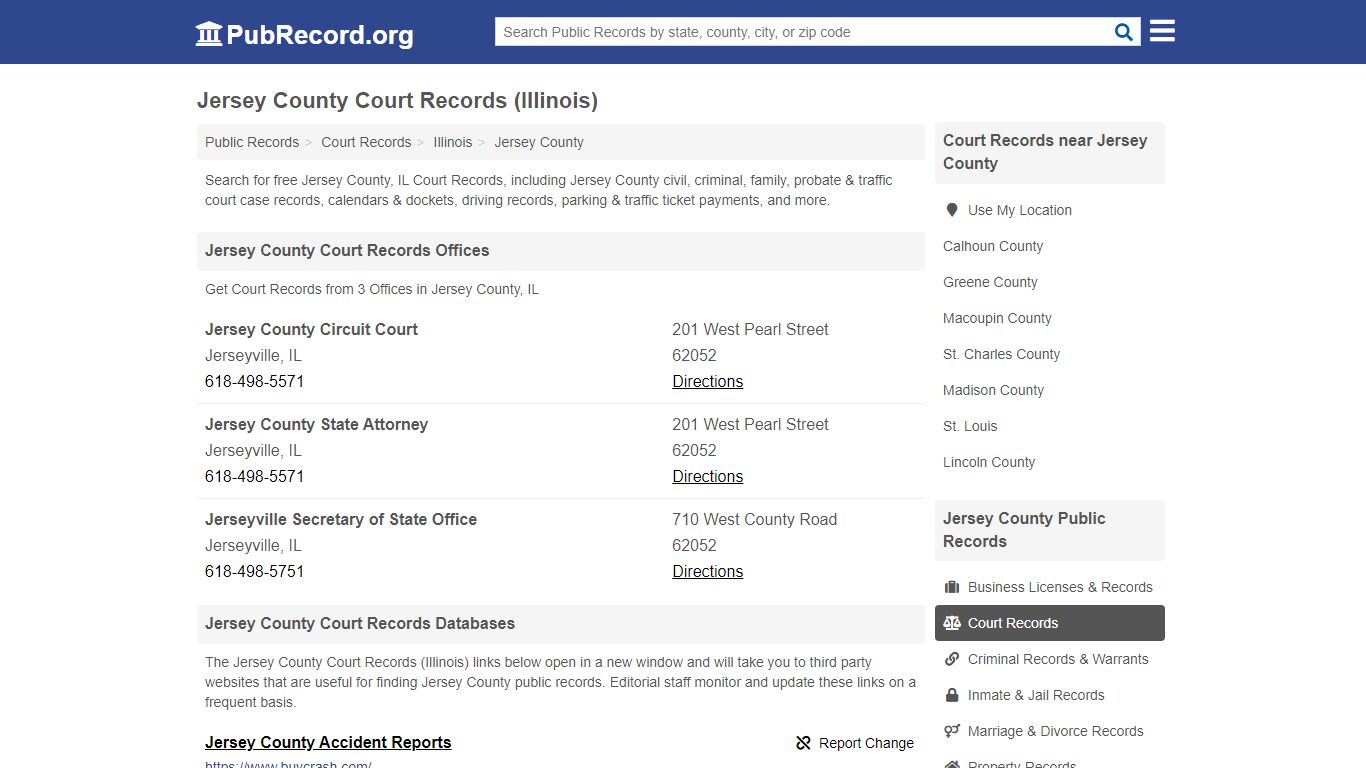 Free Jersey County Court Records (Illinois Court Records)