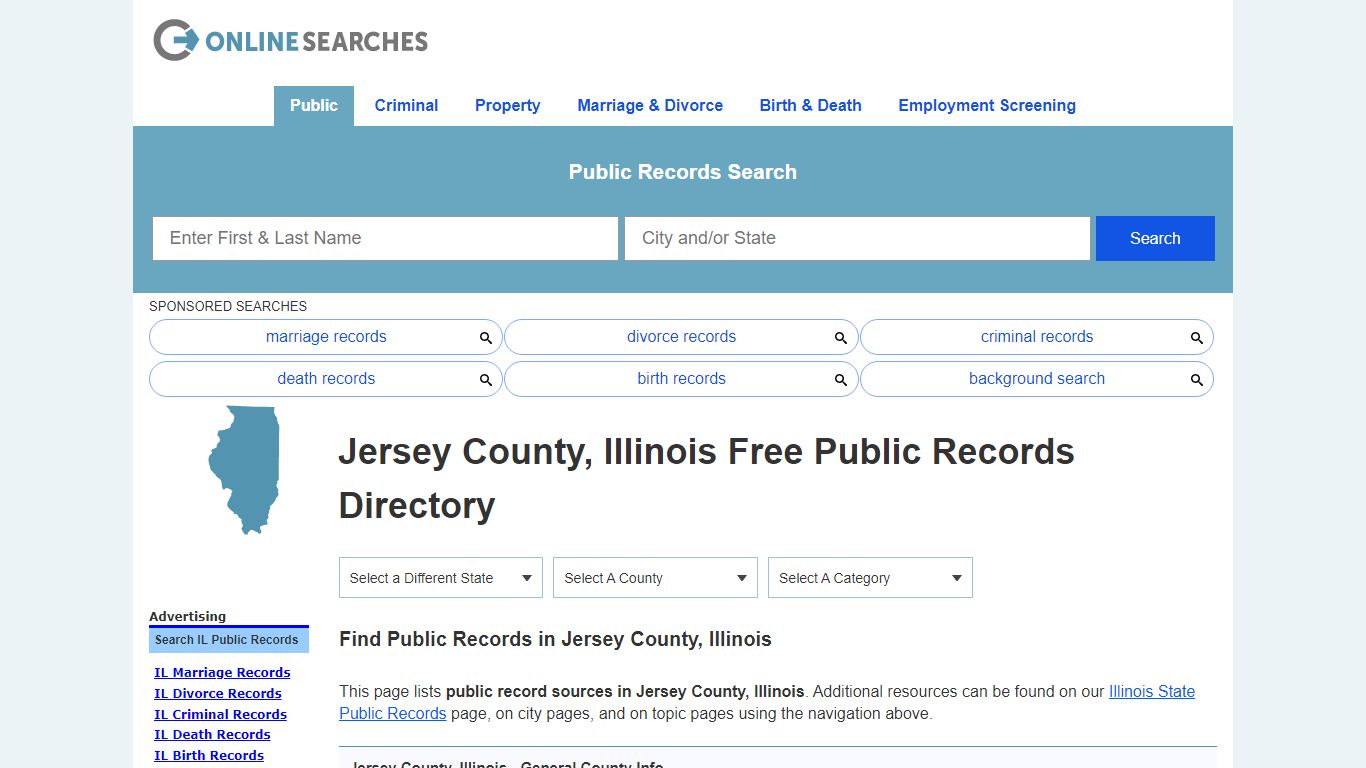 Jersey County, Illinois Public Records Directory