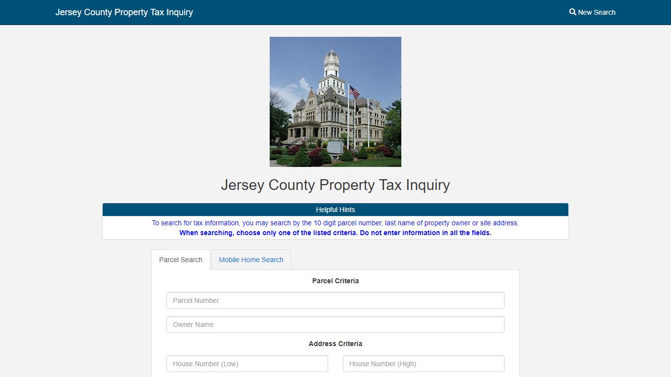 Jersey County Property Tax Inquiry